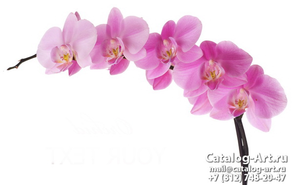 картинки для фотопечати на потолках, идеи, фото, образцы - Потолки с фотопечатью - Розовые орхидеи 98